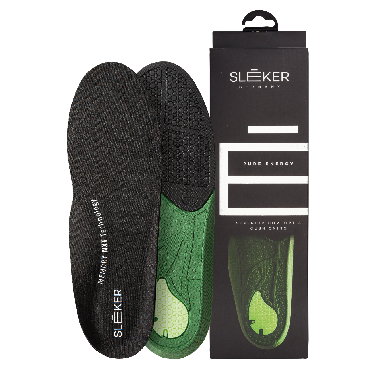 SLEEKER PURE ENERGY Einlegesohle mit Memory-NXT-Schaum, der polstert und Schritte dämpft
