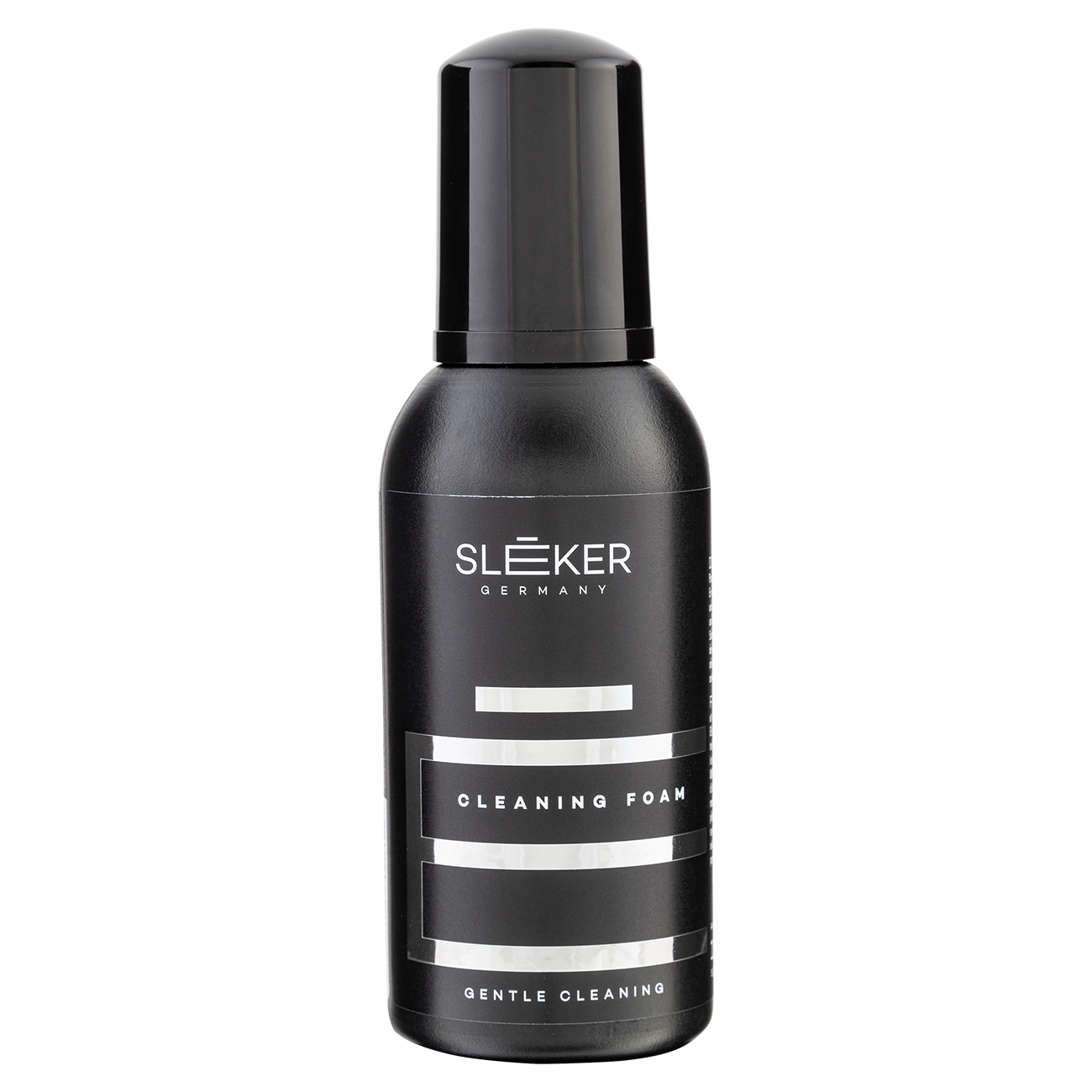 Reinigungsschaum Reinigungsschaum in schwarzer Flasche